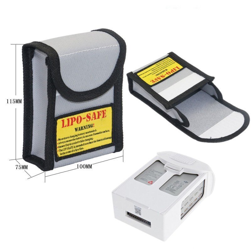 Dji Phantom 4pro / 4K Batterij Explosieveilige Veiligheid Tas Opladen Vlamvertragende Bescherming Tas