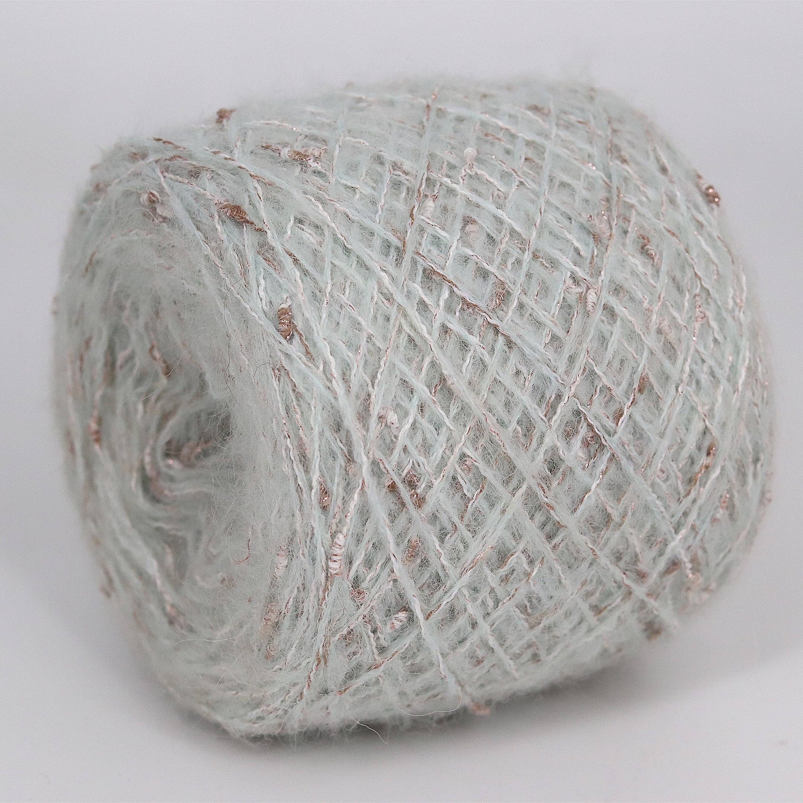 50G Metallic Fancy Knoop Mohair Garen Вязание Пряжа Wol Draad Anti-Pilling Voor Haken Sjaal Trui: water green