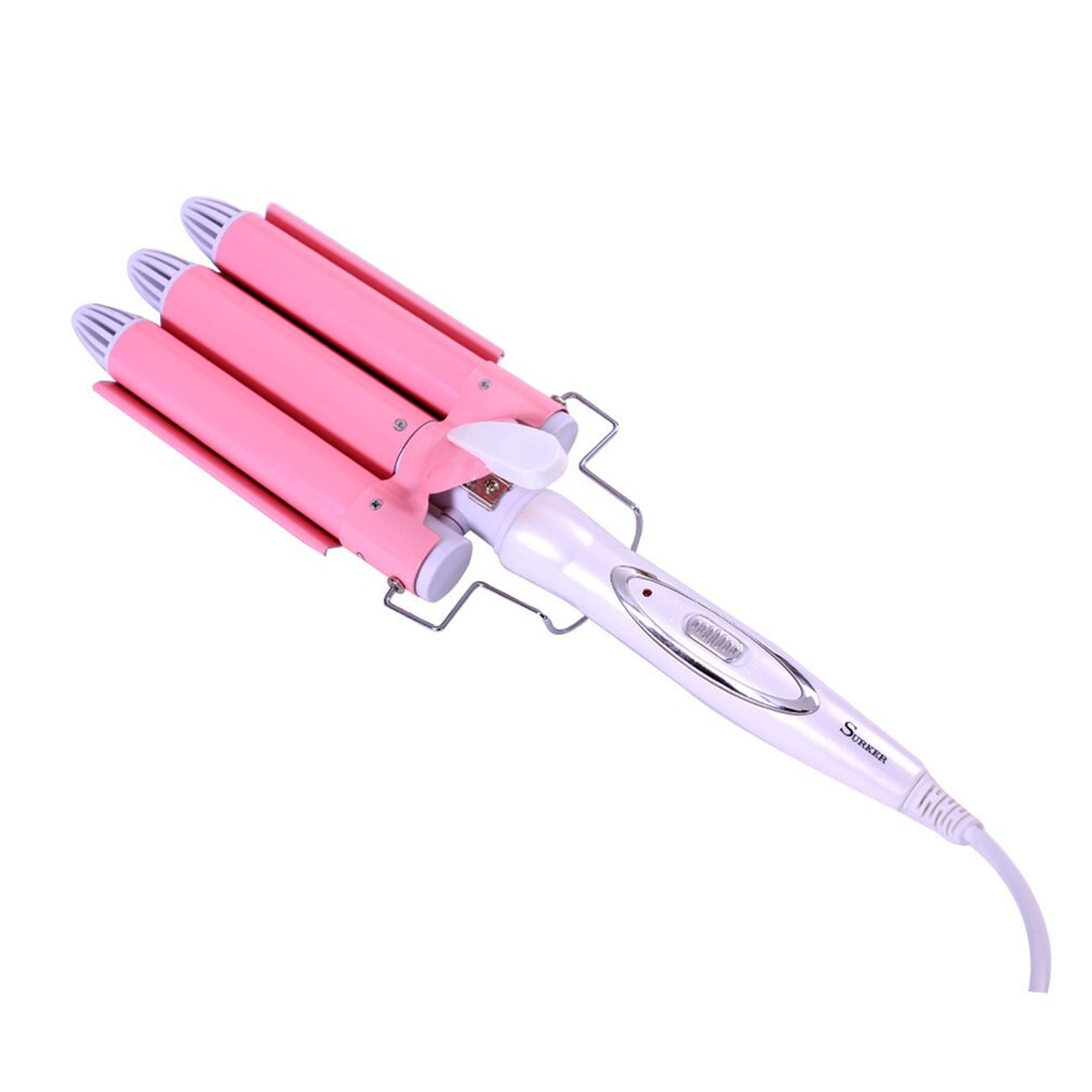 Jd-016 Three Stick Curlers Egg Roll Head 3 Tube Ceramic Curling Iron Gold Ceramic Curling Iron: Default Title
