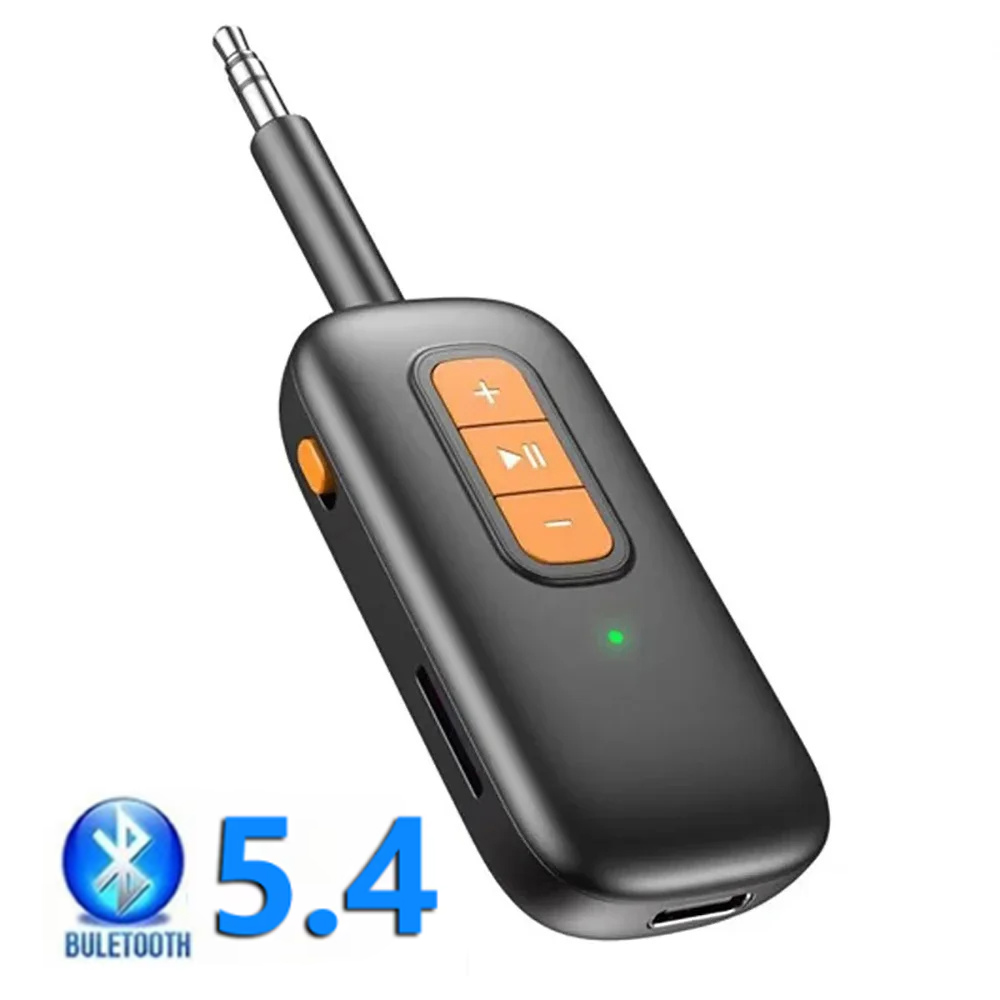 2 In 1 Wireless Bluetooth 5.4 Audio Transmitter and Receiver 3.5mm Aux Audio Adapter Bluetooth Transmitter for TV Car Headphones