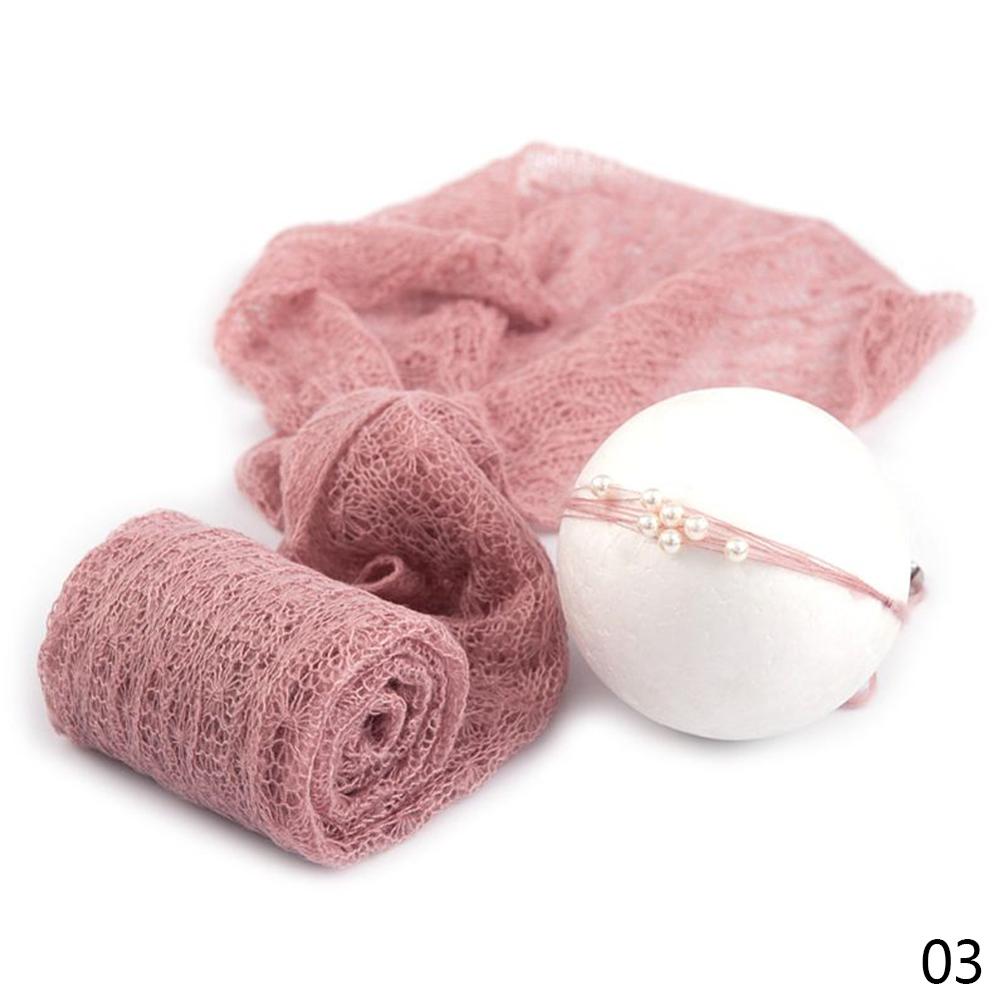 2 Pçs/set Trecho Cobertor Do Bebê Recém-nascido Envolve Fotografia Props Knit Envoltório Foto Pano Acessórios Cocar acessórios para o cabelo: ROXO