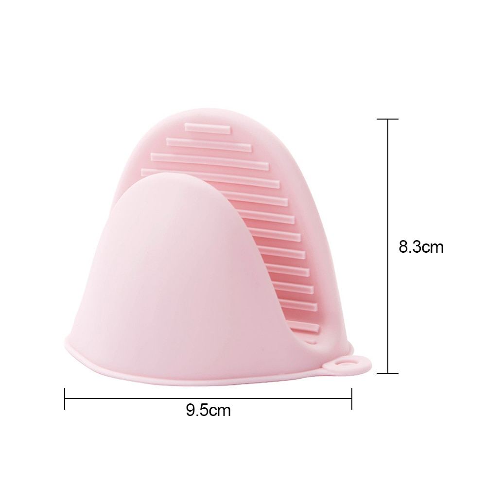 Lättstädad mikrovågsvante halkfri handske silikon handskydd värmetålig vante förtjockad köksmatlagningsprylar