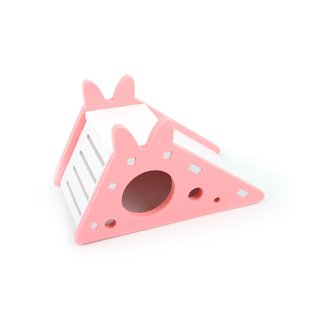 Hamster Slide Golden Bear Splicing Arched Play Ladder Nest Relaxation Hamster Toy: Scarlet