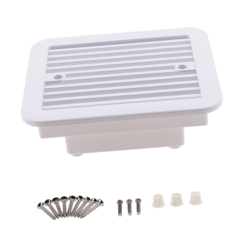 12V WHITE FRIDGE VENT With FAN RV Trailer Caravan Side Air Ventilation