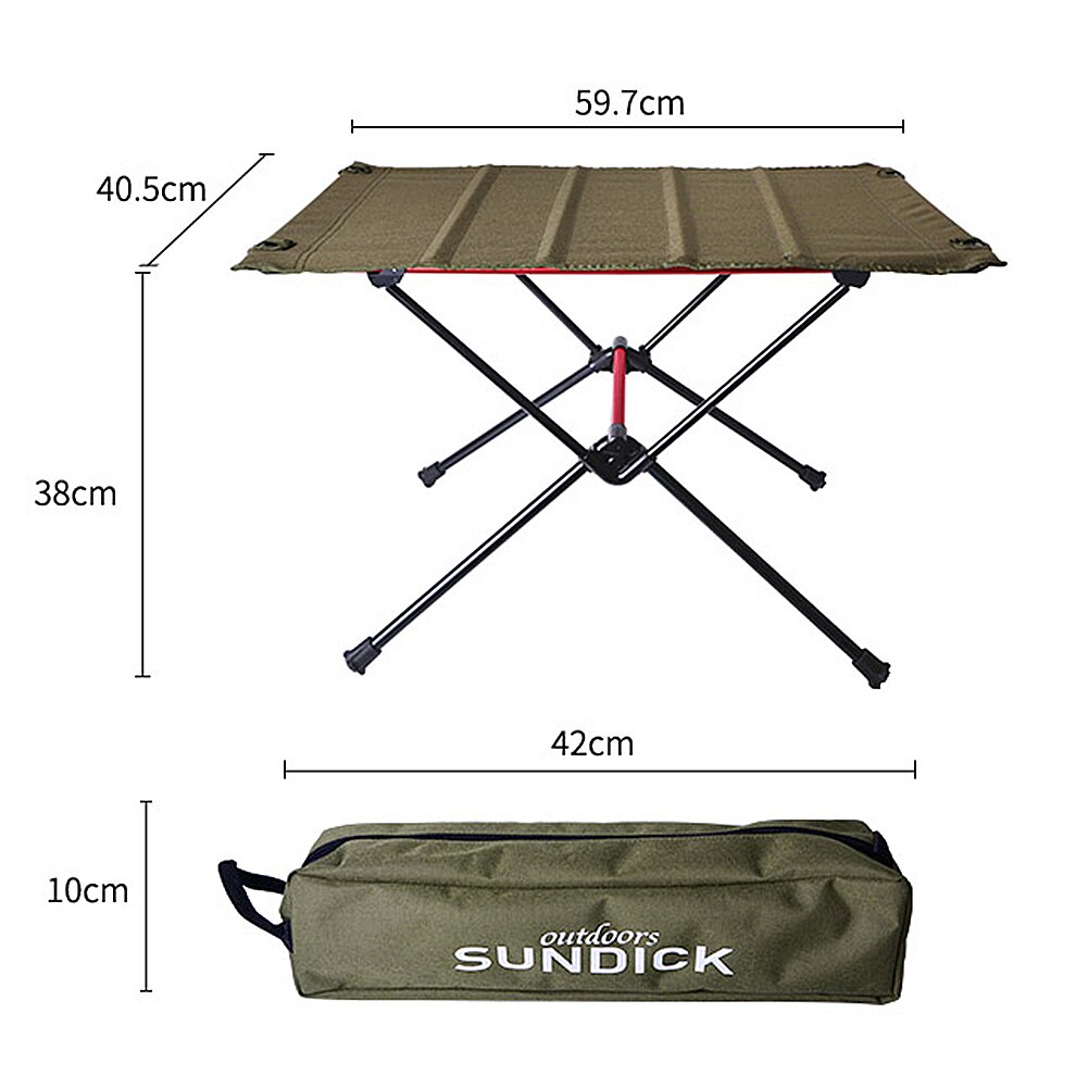 Portable Foldable Camping Table Aluminum Alloy Outdoor Furniture Dinner Desk for Family Party BBQ Picnic: B