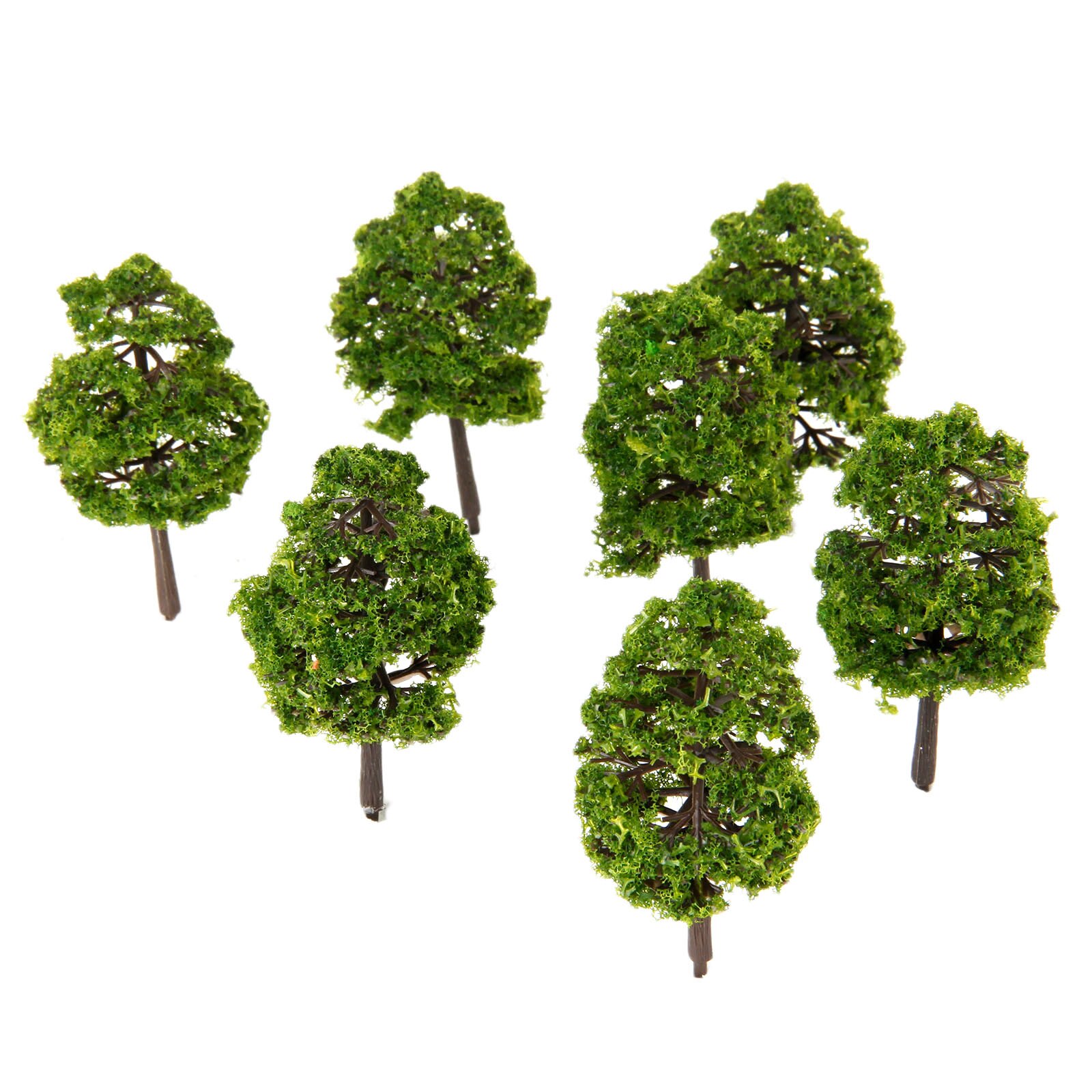 20Pcs 9Cm Landschap Landschap Topiary Groen Model Bomen Spoorweg Trein Diorama Layout Landschap 1/100 Oo Ho Kunstmatige planten