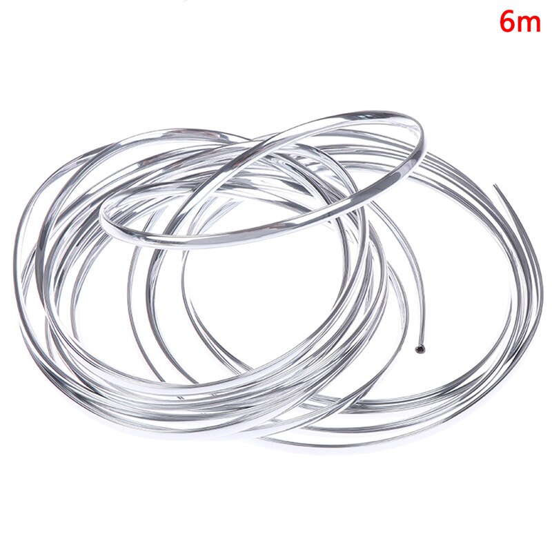 1 Roll 6M Door Edge Moulding Trim Strip Scratch Guard Protector Car Chrome Car Door Moulding Strip Chrome Car Body