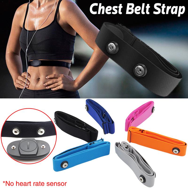 Elastic Chest Belt Soft Strap Silicone Fiber Band Polar Sport Fitness Equipment Heart Rate Monitor Bluetooth Chest Belt Strap