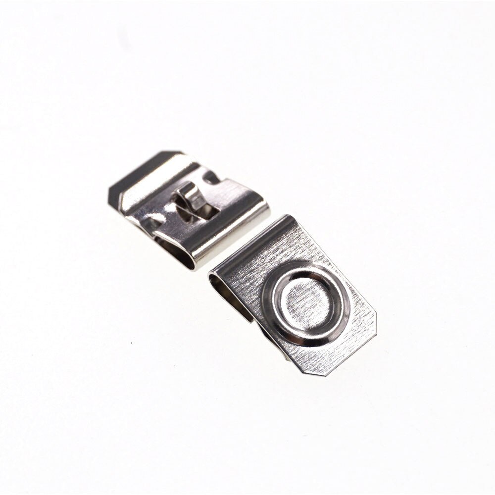 100 Pairs Batterij Clip Een Aa CR2 CR123A 18650 Batterij Type Lente Staal Vernikkeld Positieve Negatieve Mate