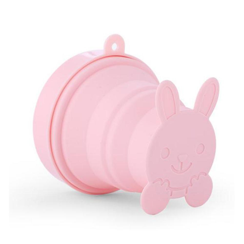 HiMISS Da Tavola di Viaggio Esterna Bottiglia di acqua gel di silicone Comprimibile I computer Portatili della Bottiglia di gel di silice del commestibile: Cute pet coniglio