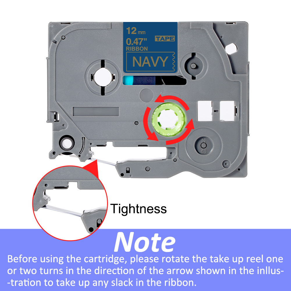 1Pcs Satijnen Lint Label Tape 12Mm Compatibel Voor Brother P-Touch Label Maker H110 TZe-R231 TZe-RN34 TZe-RE34 TZE-RE31 4M Voor Diy