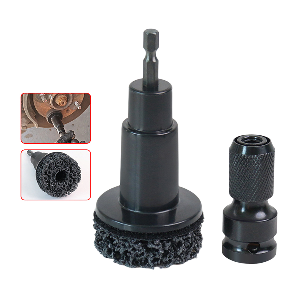 Mozzo ruota Asse Testa Disco freno Testa di molatura Rimozione ruggine Strumento di manutenzione Tampone di lucidatura per pulitore perni ruota auto Lucidatura: Brown