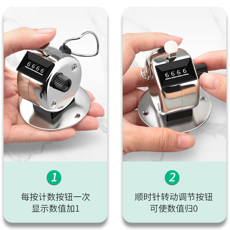 Counter manual mechanical counting machine metal hand press counter customer counting machine