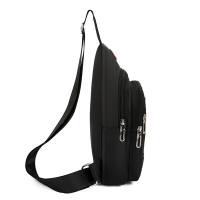 men shopping chest packs solid male solid small Multi-use chest bags All-match Casual oxford shoulder carrier