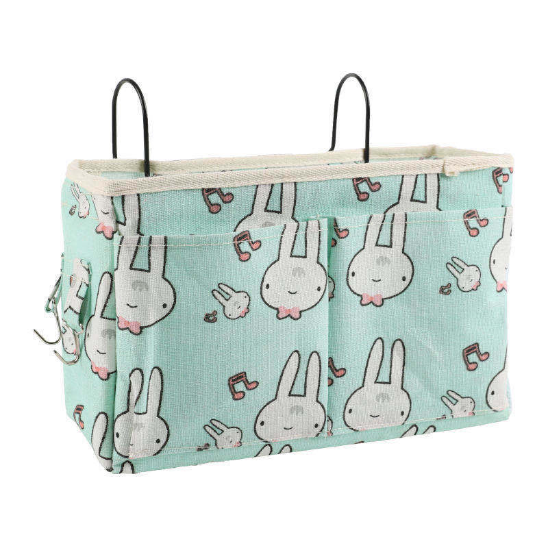Chevet Suspendu Organisateur de Poche Sac De Rangement Organisateur de Garde-Robe Coton Chambre Salle De Bain Magazine Fourre-Tout De Stockage Organizador Pochette: 008
