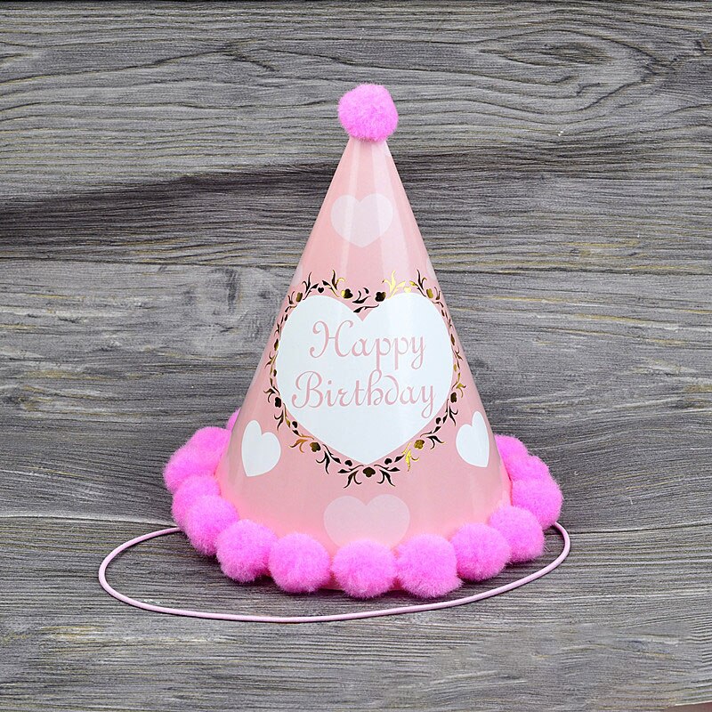 1pc Mini Party Hat Birthday Cap Boy And Girl First Birthday Flash Pointed Hat Party Decoration Blue Birthday Hat: 3