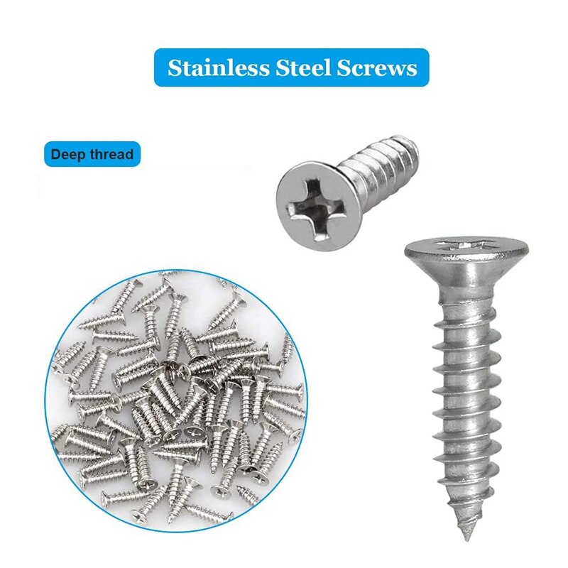 4 PCS Straight Bracket Flat Mending Plate Stainless Steel Brace with Screws for Furniture Wooden Door Wood