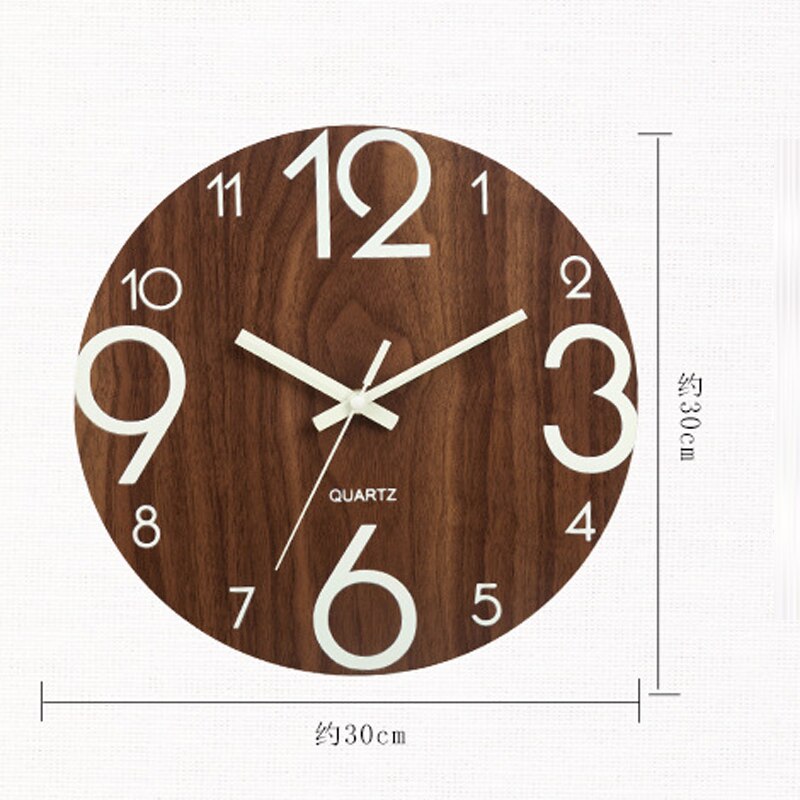 Horloge murale suspendue en acrylique 3D, silencieuse et moderne, avec chiffres numériques, lueur sombre, bricolage