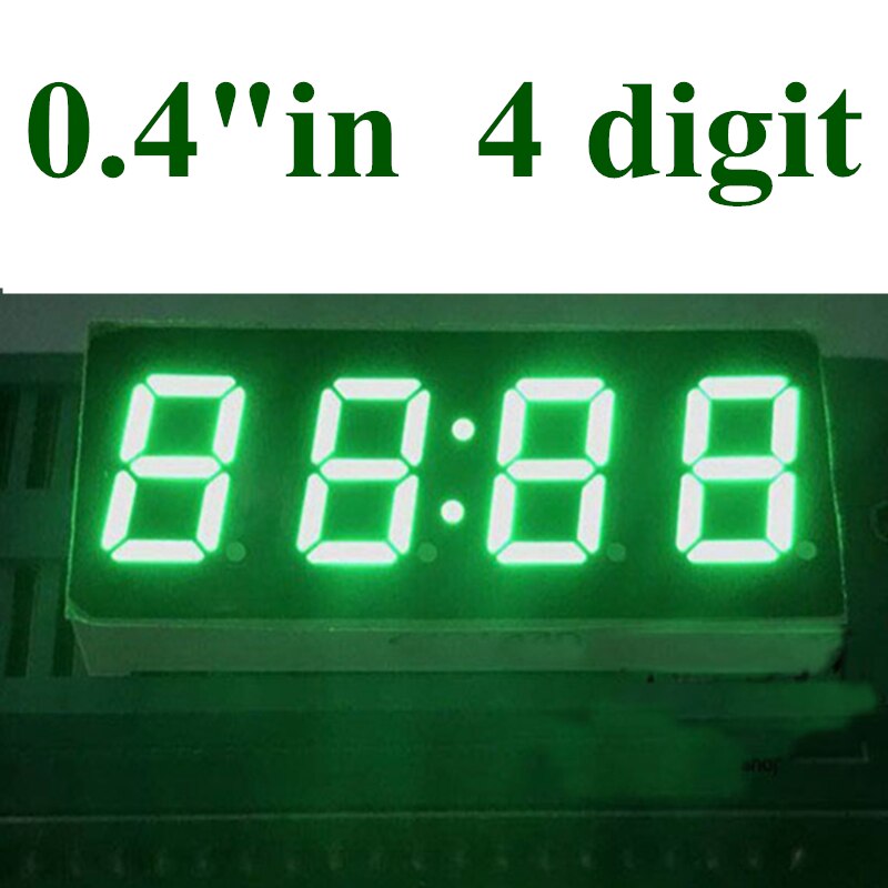 Tube D'Affichage LED Rouge 4 Pouces - 1 Chiffre, 7 Segments, Anode Commune, 10 Broches