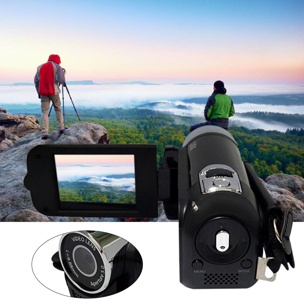 Digital Camera 16X Focus Zoom Video Recorder 2.7inch TFT Screen Display Battery Powered Support SD Card for Video Studio