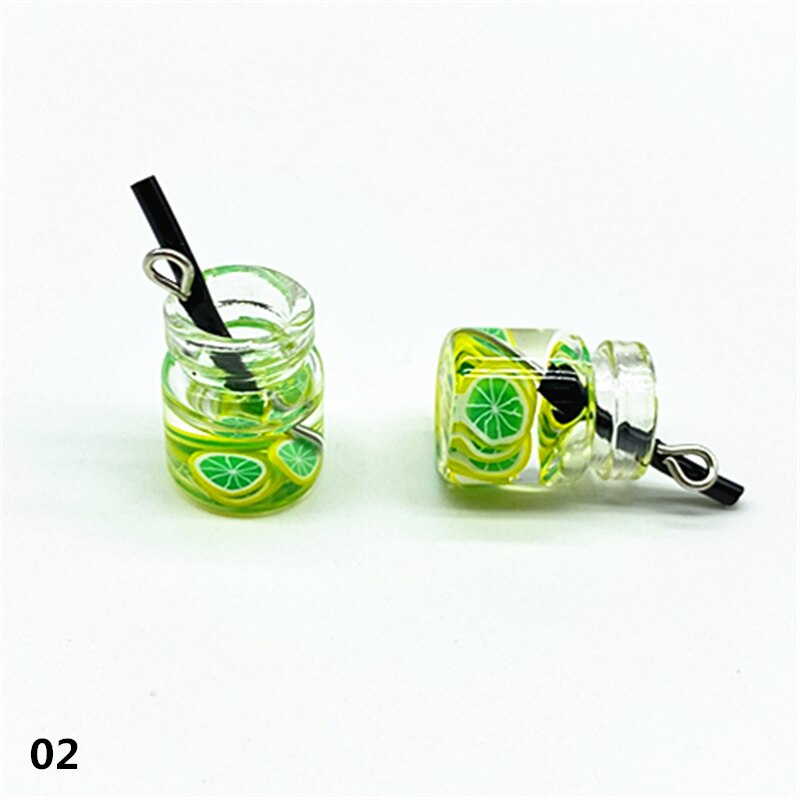 4pcs Bottle Shape Beads Accessories for Jewelry Making Bracelet Pendant Necklace Earrings DIY: 02