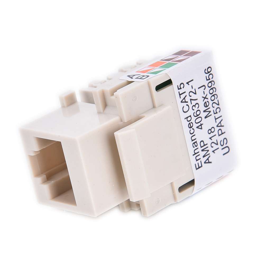 RJ45 Punch Down Keystone Jack CAT5 Network Ethernet RJ45 White 3cm x 2cm x 2cm CAT6 Punch Down Keystone Jack