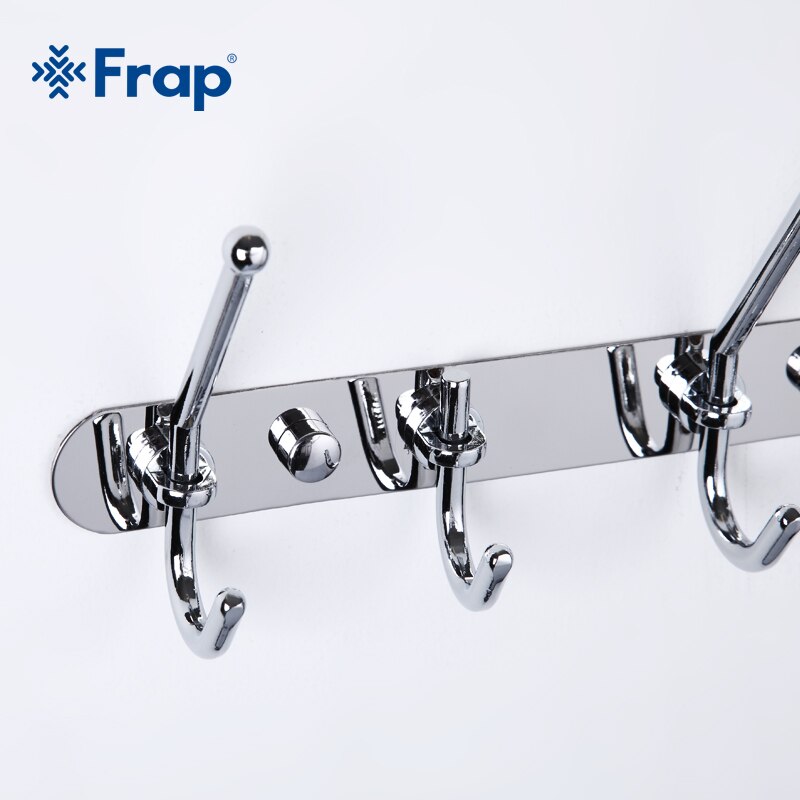 Frap Hoogwaardige Zinklegering Siver verchroomd Kleding Haken Vaste Badkamer Handdoek Hanger F201-7