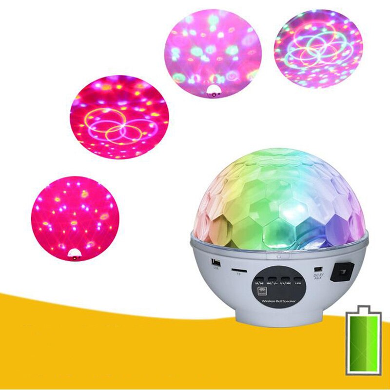 USB LED Bluetooth Speaker Light MP3 Player Magic Ball Light Audio Stage Light/LaSound control rotatiser Stage Light
