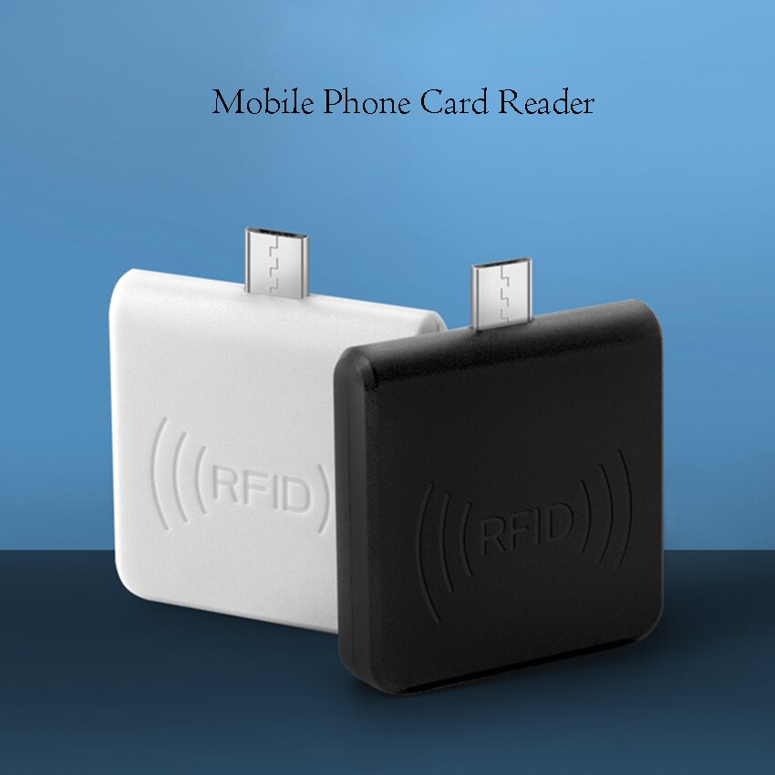 1Pc Mobile RFID Reader 125khz Contactless ID Card Reader, Micro USB Interface LED Light Mini ID Reader For Android Mobile Phone