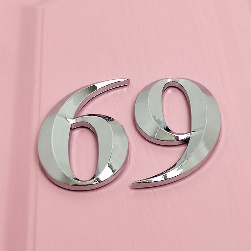 7CM Self Adhesive 3D Number Stickers Room House Number Plate Sign for Home Apartment Cabinet Table Mailbox Outdoor Door Numbers