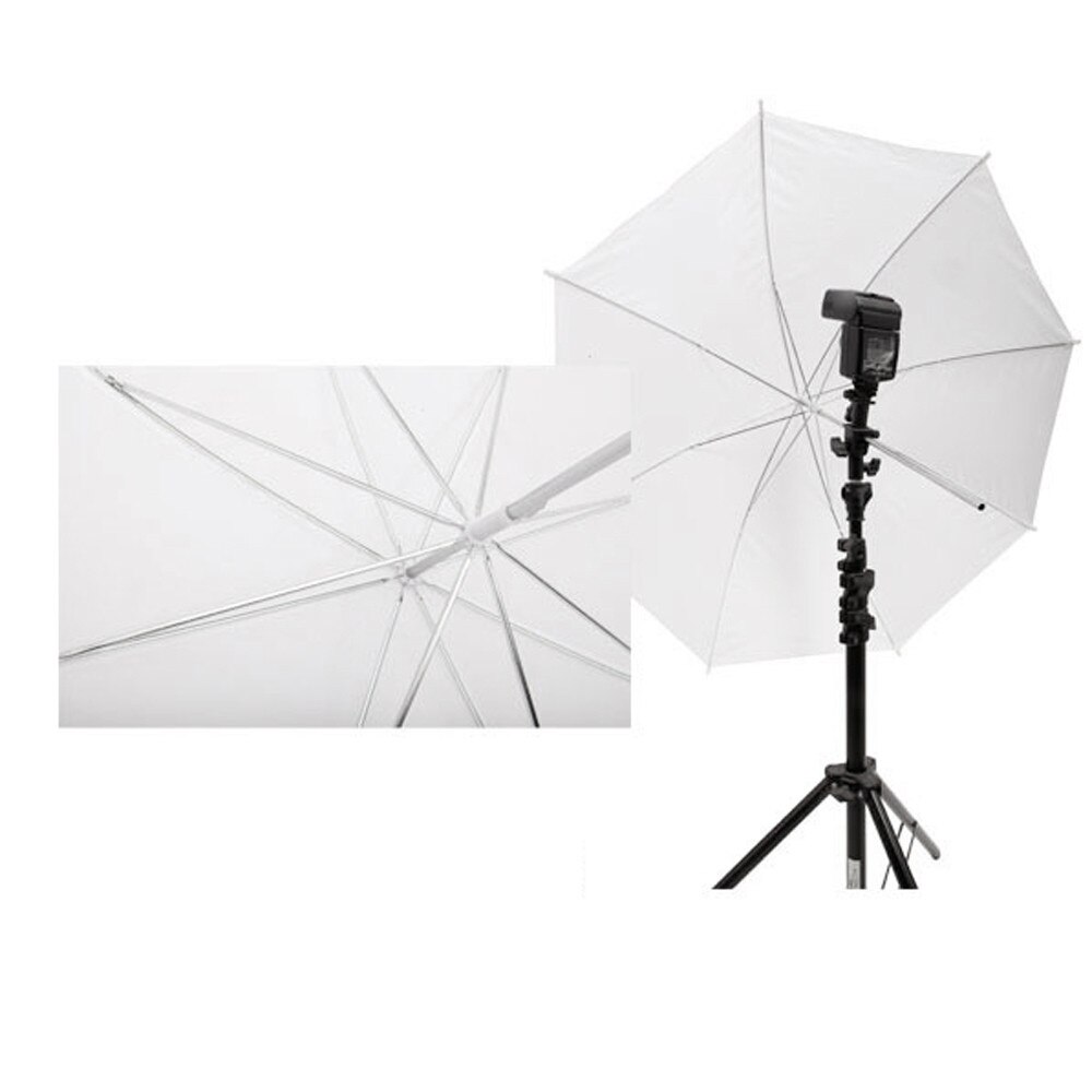 2pcs 33in 83cm Flash Translucent White Soft Umbrella Photo Studio Accessories