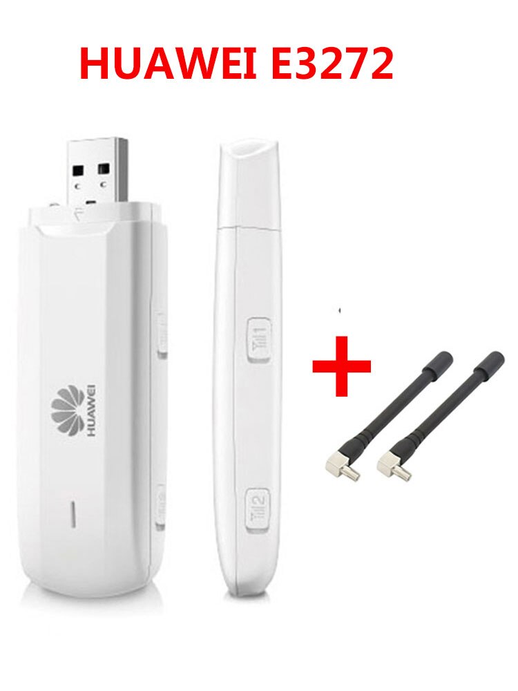 Huawei – clé USB 4G LTE, wi-fi, 150 mb/s, déverrouillage, Dongle, carte de données, avec antenne 2 pc (PK E3272)