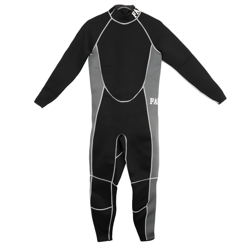 3mm Back Zip Full Wetsuit Winter Swimming Suit for Men and Women