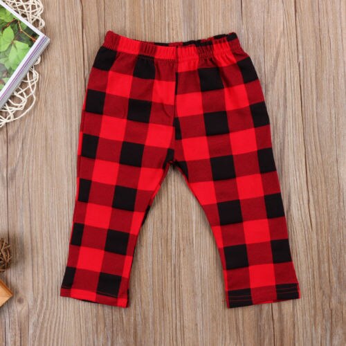 -né enfants bébé fille garçons pantalons bébé Plaid pantalons longs Leggings bas vêtements bébé vêtements: 24M