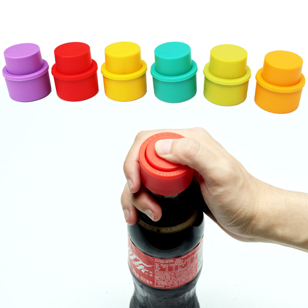 Vacuum Soda Cap Inflatable Soft Sealer Fizzy Drink Carbonated Beverage Bottle Stopper Saver
