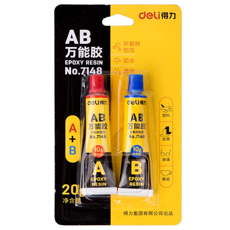 A + B resina epoxi Super pegamento 502 contacto líquido adhesivo zapatos cuero madera Metal vidrio porcelana Oficina escuela suministros H6703