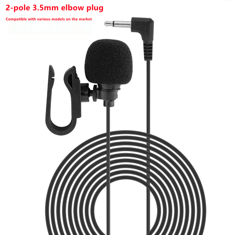 Car Navigation External Condenser Microphone Positioning Intercom Sticky Recording Home Studio Sound Direct Equipment 3.5mm Plug