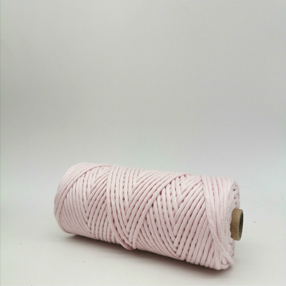 Ropemate Premium Zachte Katoenen Koord 3Mm 100M - 1 Enkele Streng Gekleurde Elastische 3Mm Touw