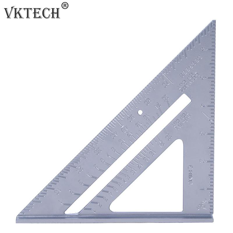 7inch Aluminum Speed Square Triangle Angle Protractor Measuring Tool Multi-function Protractor Angle Measurment