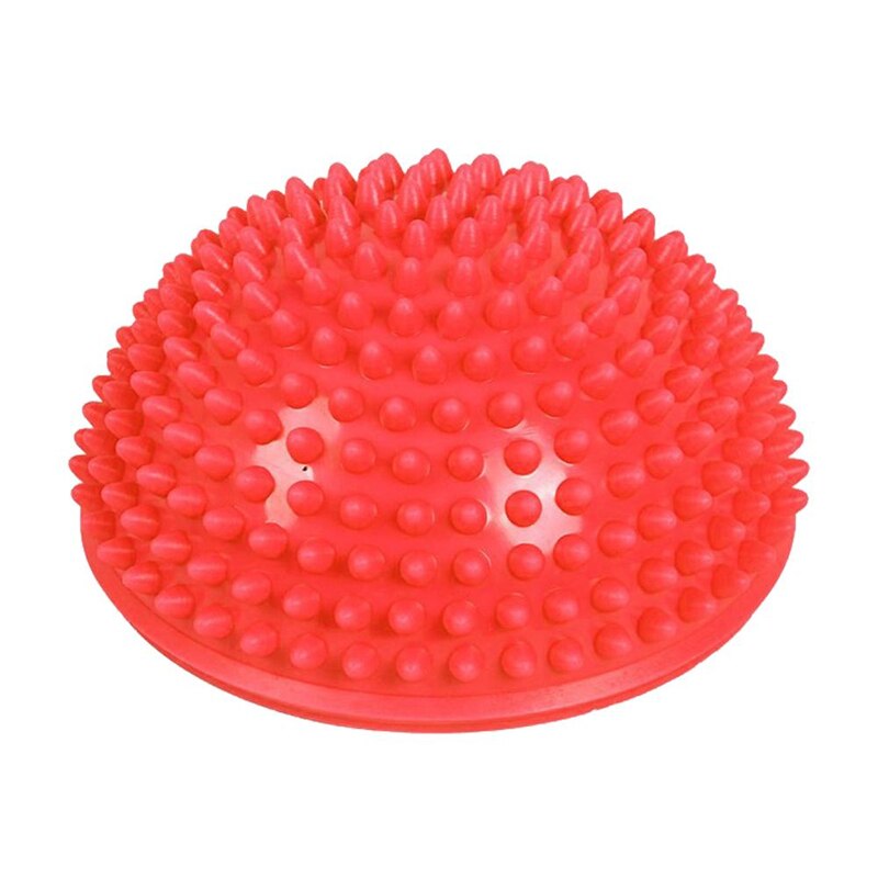 Bolas de Yoga inflables de media esfera, pelota de masaje de PVC para ejercicios, entrenador, pelota de equilibrio para gimnasio, Pilates, deporte, Fitness, novedad: Red