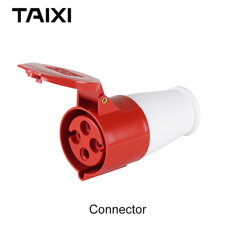 Waterproof Industrial Socket 4P 16A 32A 63A 125A Plug Connector Box Use 380V 400V 415V 4 Needles Outdoor Aviation Plug