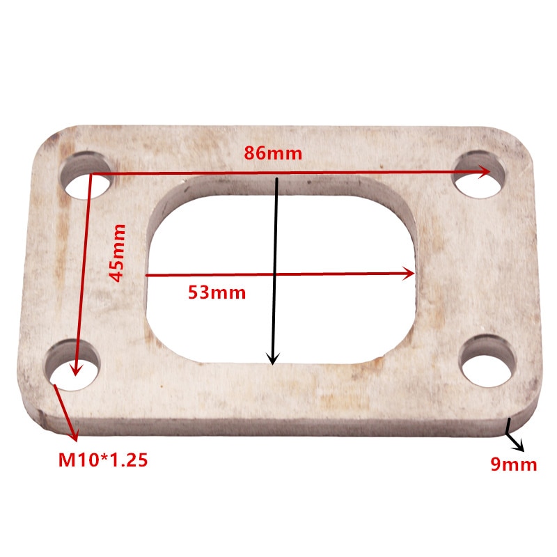 T3 Turbo Manifold Turbo Charger Turbine Flange 9mm thick Stainless Steel