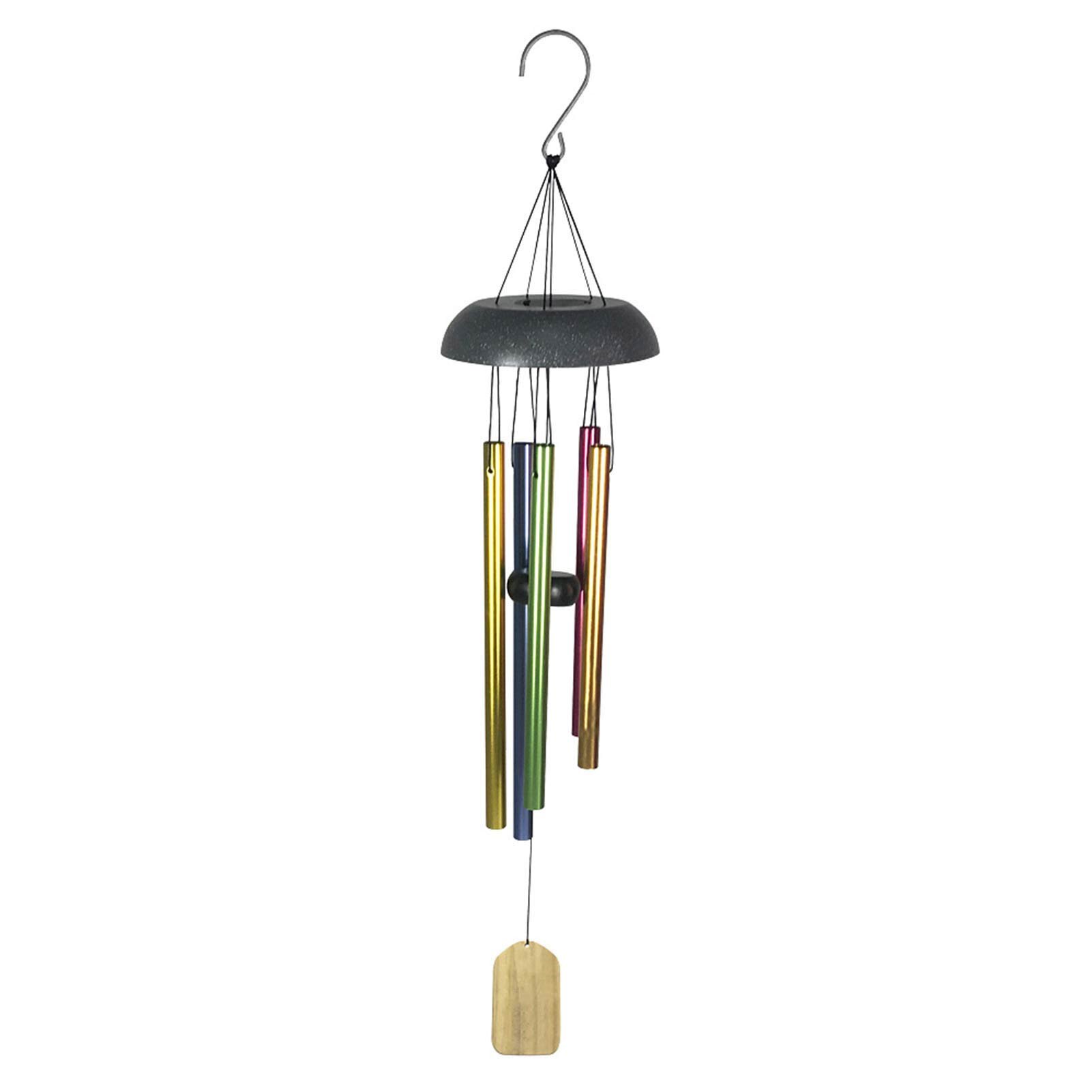 Wind Chime Colorful Square Long Pipe Garden Pendant Wrought Iron Wind Chimes For Home Decoration Wall Hanging Pendant