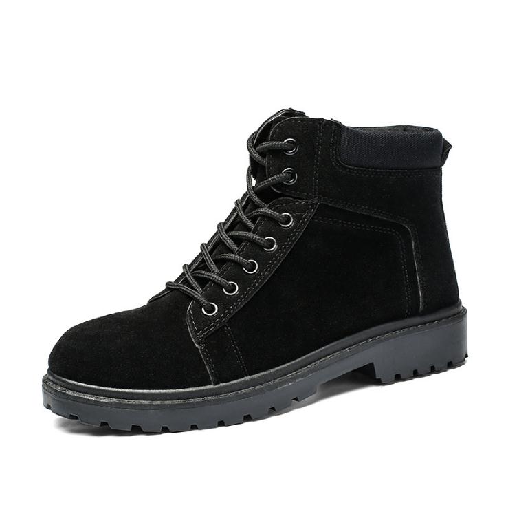 Herren Stiefel Winter Stiefel Britischen Trend Männer Martin Stiefel Retro Stiefel Flut Werkzeug Schuhe Männer Schnee Schuh Arbeit: black / 40