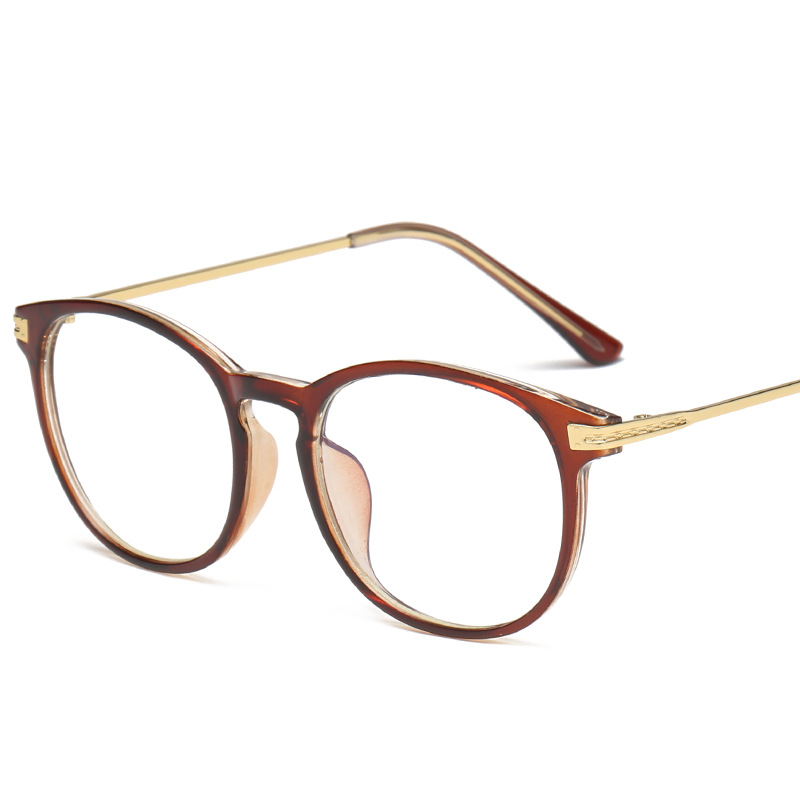 Óptico clásico gafas Anti-Luz Azul Marco de gafas para hombres y mujeres Juegos de ordenador, lente claro Blu-bloqueo: Tea