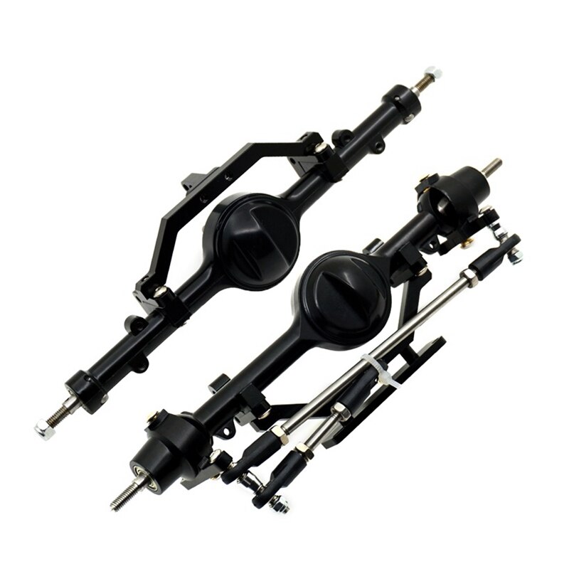 Aluminum Alloy Front and Rear Axle Complete Set CNC Machined for RC4WD D90 Yota II RC Rock Crawler Car