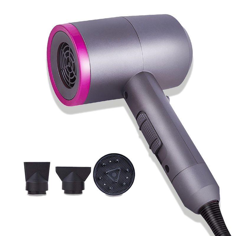 Professionele Föhn Machine Warm/Koud Air Föhn Kapsalon Gereedschap Huishoudelijke Verwarming En Koeling Air Blauw Licht föhn: uk plug / Pack no Box