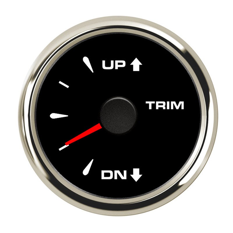 52mm Boat Trim Gauge Tilt Indicator For Inboard Outboard Engine 0-190 ohm UP-DN Electric Trim Gauge Marine Accessories: BS