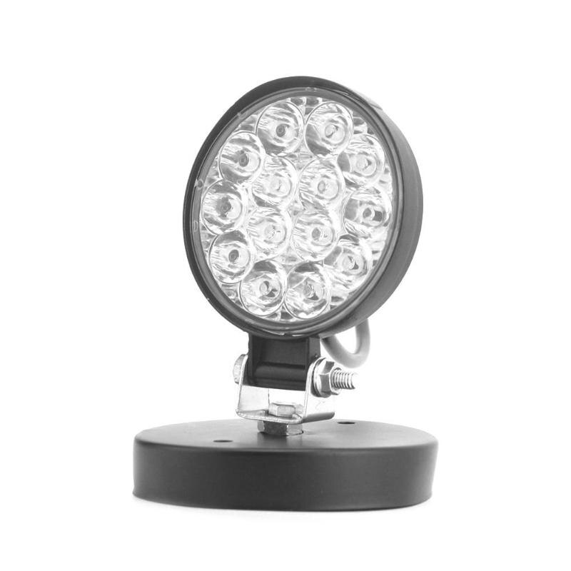 42W Round/27W Square LED Work Light Offroad Spot Beam Driving Front Fog Reversing Lighting for Truck SUV ATV Tractor