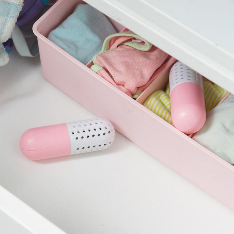 Shoes Deodorizer Closet Steriliser Eliminator Drawer Air Purifying Smell Remover Capsule Shape Moisture Absorber